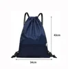 Outdoor Sports Drawstring Pocket Simple Backpack Men's and Women's Fitness Backpack Lightweight Basketball Bag Oxford Zipper Bag 6