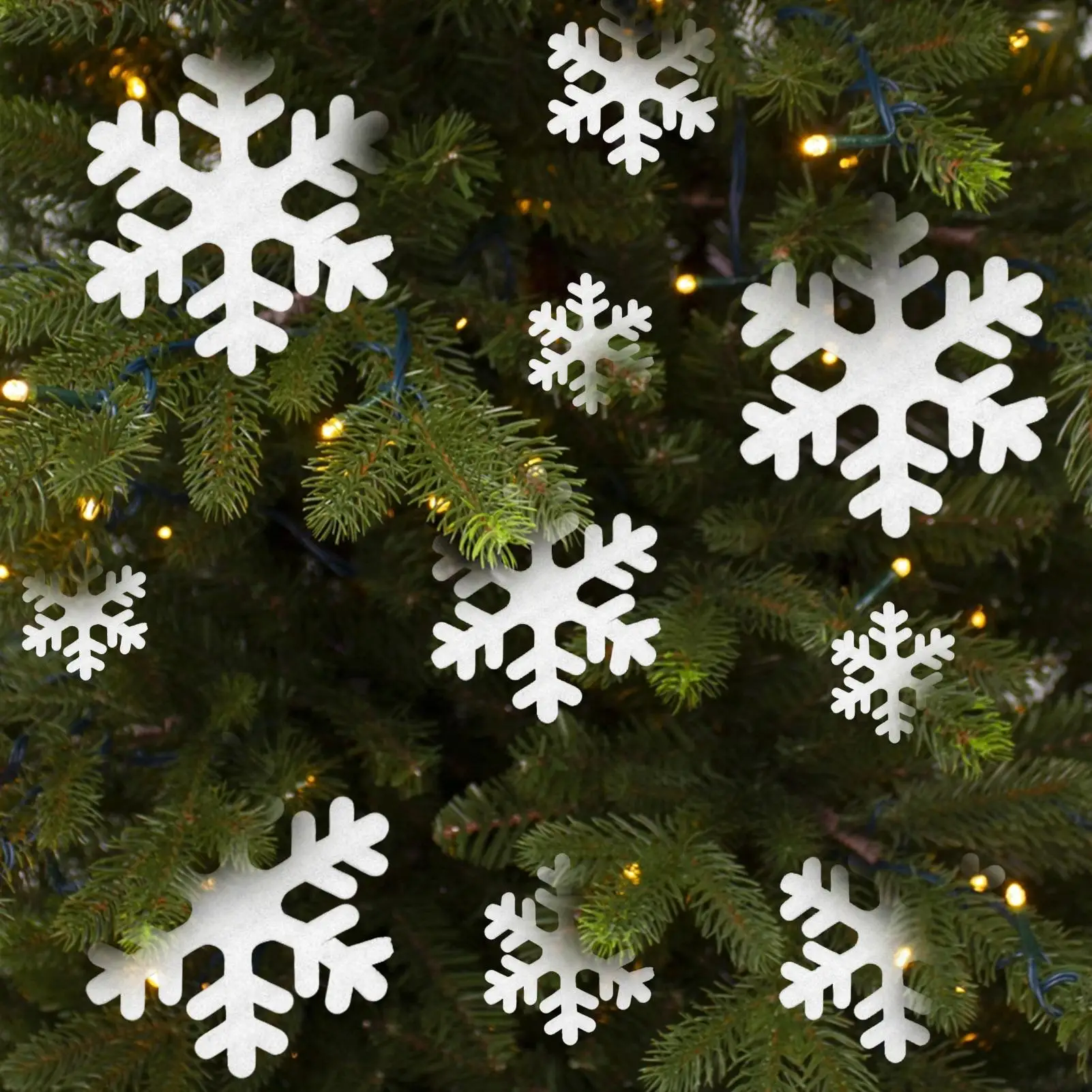 Snowflake Christmas Ornaments 21 Pieces Christmas Tree Ornament Decor Front Door Snowflake Ornament For Winter Outdoor Home