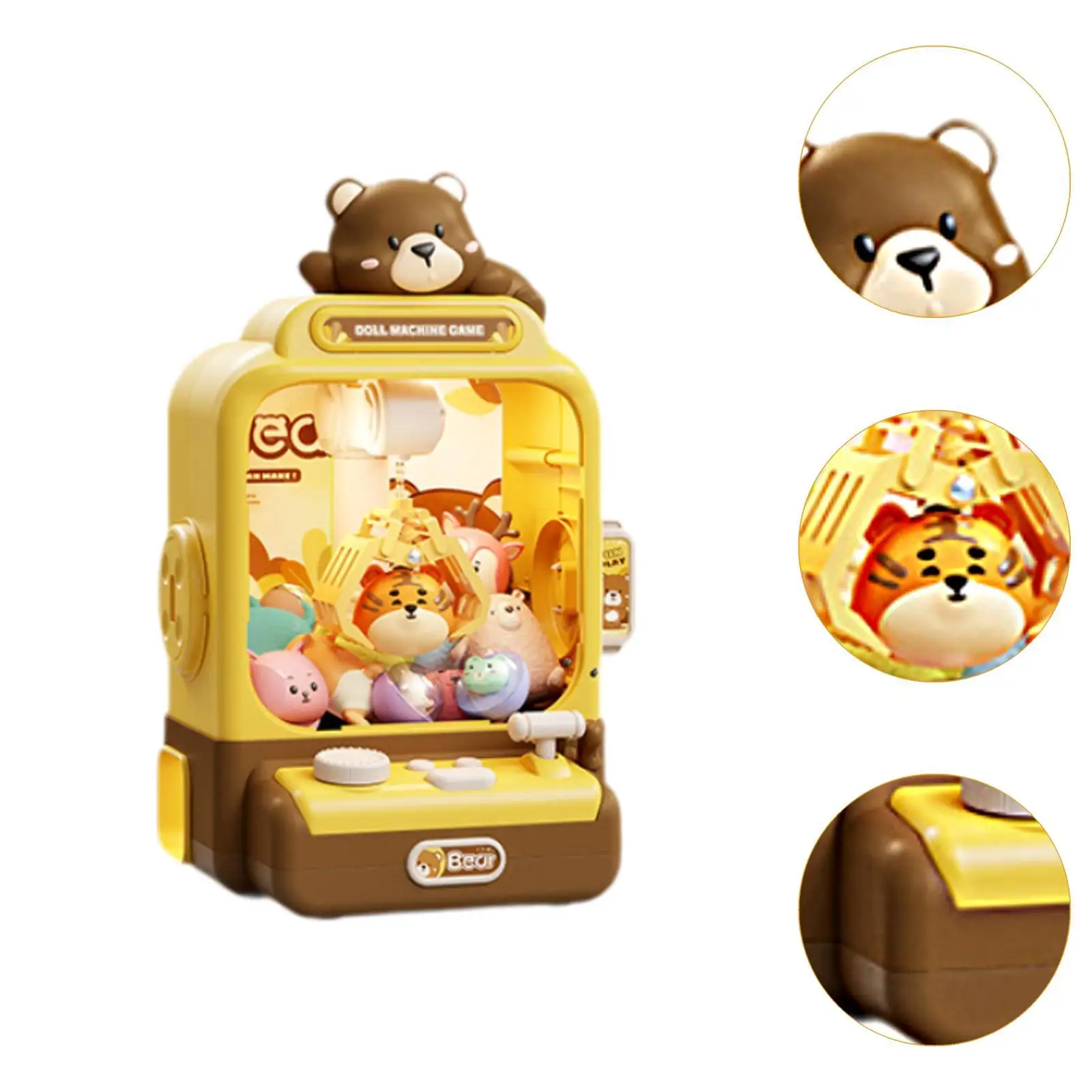 Electronic Claw Game Machine Pretend Play with Sounds Prize Dispenser Toy for Boys Girls 3 4 5 6 7 8 Year Old Children Kids 5