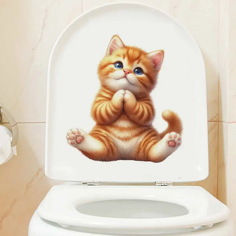 Yoga Cat Wall Sticker Removable Home Decoration Stickers for Bedroom Kitchen Living Room Walls Decor Car Decals S242 wall stickers wall sticker