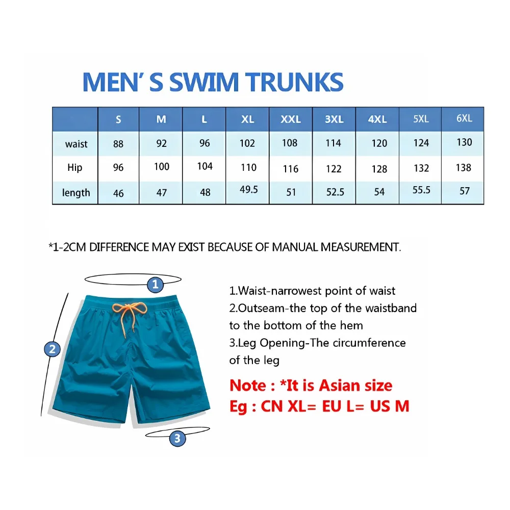 Trendy Color Block Pattern Print Men's Women Swim Trunks Quick Dry Drawstring Beach Shorts Men's Pants Swimwear For Summer Beach 6