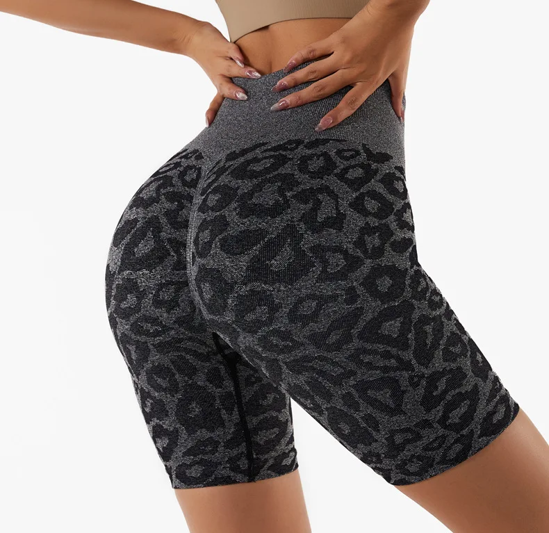 yoga pants New Leopard Peach Hip Leggings Women Fitness High Waist Shorts Pants Seamless Yoga Leggings Running Hip Lift Sweatpants gymshark leggings