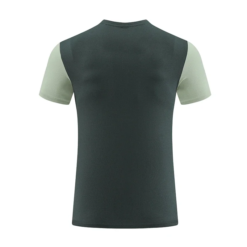 Men's Running T-shirt Bodybuildin Fit Sportswear for Man Gym Trainin Sweatshirt Outdoor Cycling Short Sleeve Tops Quick Drying