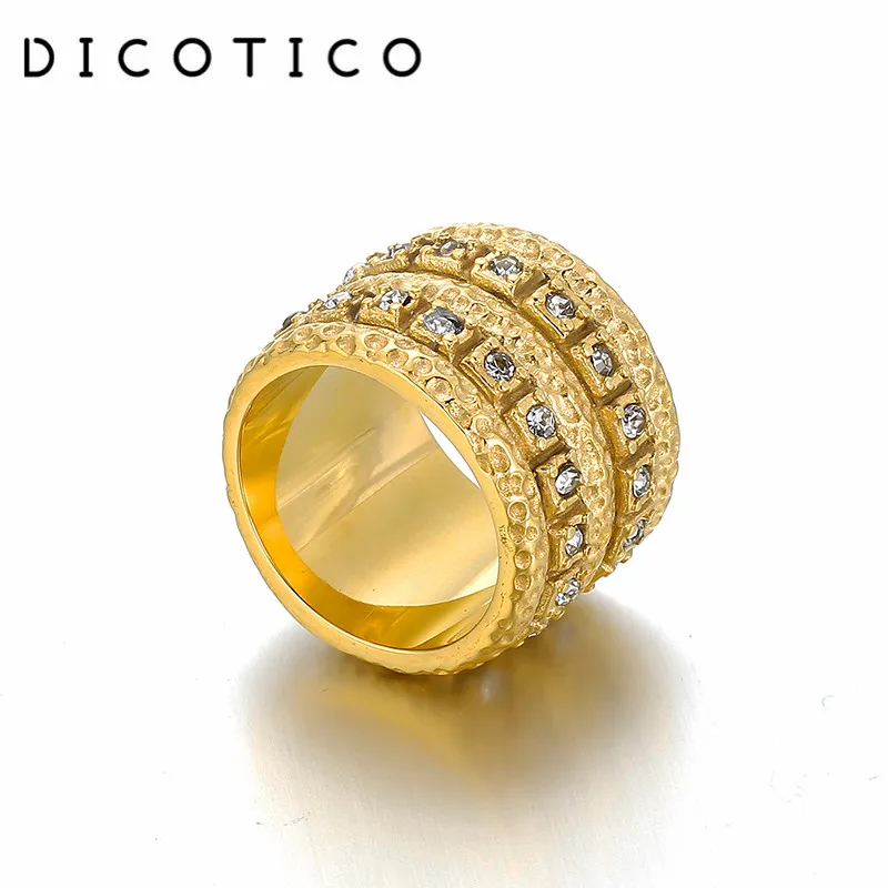nach シカデザイン リング　美品♡ Vintage Rings For Women Men Heavy Double Layer Zircon