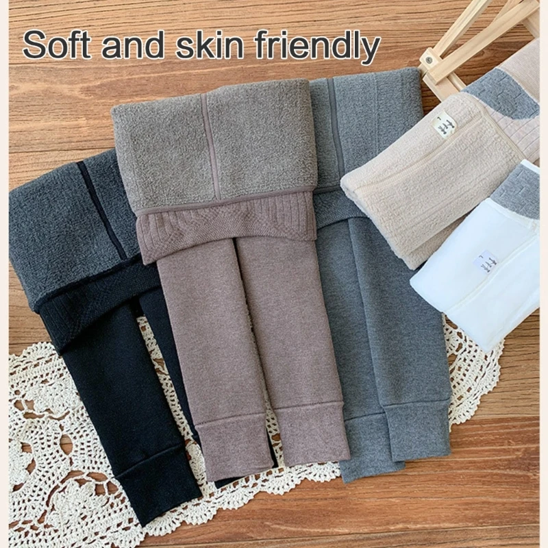 Solid Color Stockings for Kids Warm Tights Fleece Lined Pantyhose Girl Bottom Leggings Elastic Pantyhose Leg Warmer kids pantyhose solid color pantyhose kids leggings