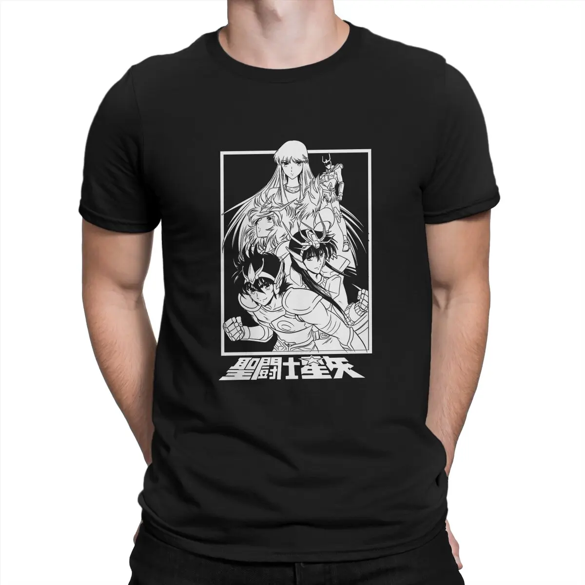 

Team SaintSeiya T Shirt Gothic O-Neck TShirt Polyester Short Sleeve