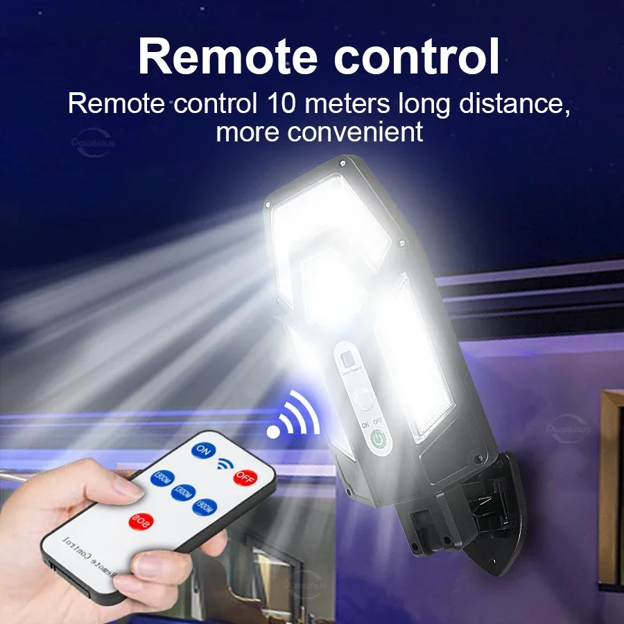 Description Picture 4 of itemNEW 8000LM Outdoor Solar Lamps Motion Sensor Solar Lights Sunlight Power Street Wall Light IP65 Waterproof External Solar Lamp