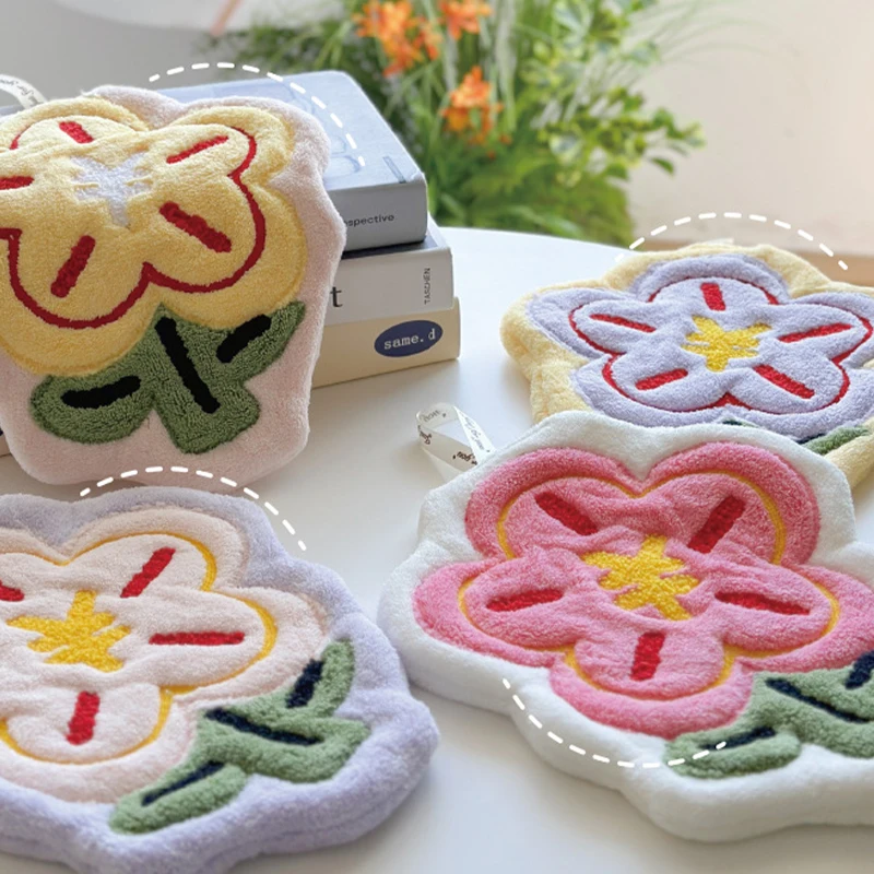 Kitchen Cleaning Cloth Hand Towel Kawaii Hand Towel Absorbent Cleaning Cloth Hanging Towels For Kitchen Hand Cloth Kids Bathing Towel Bath Room