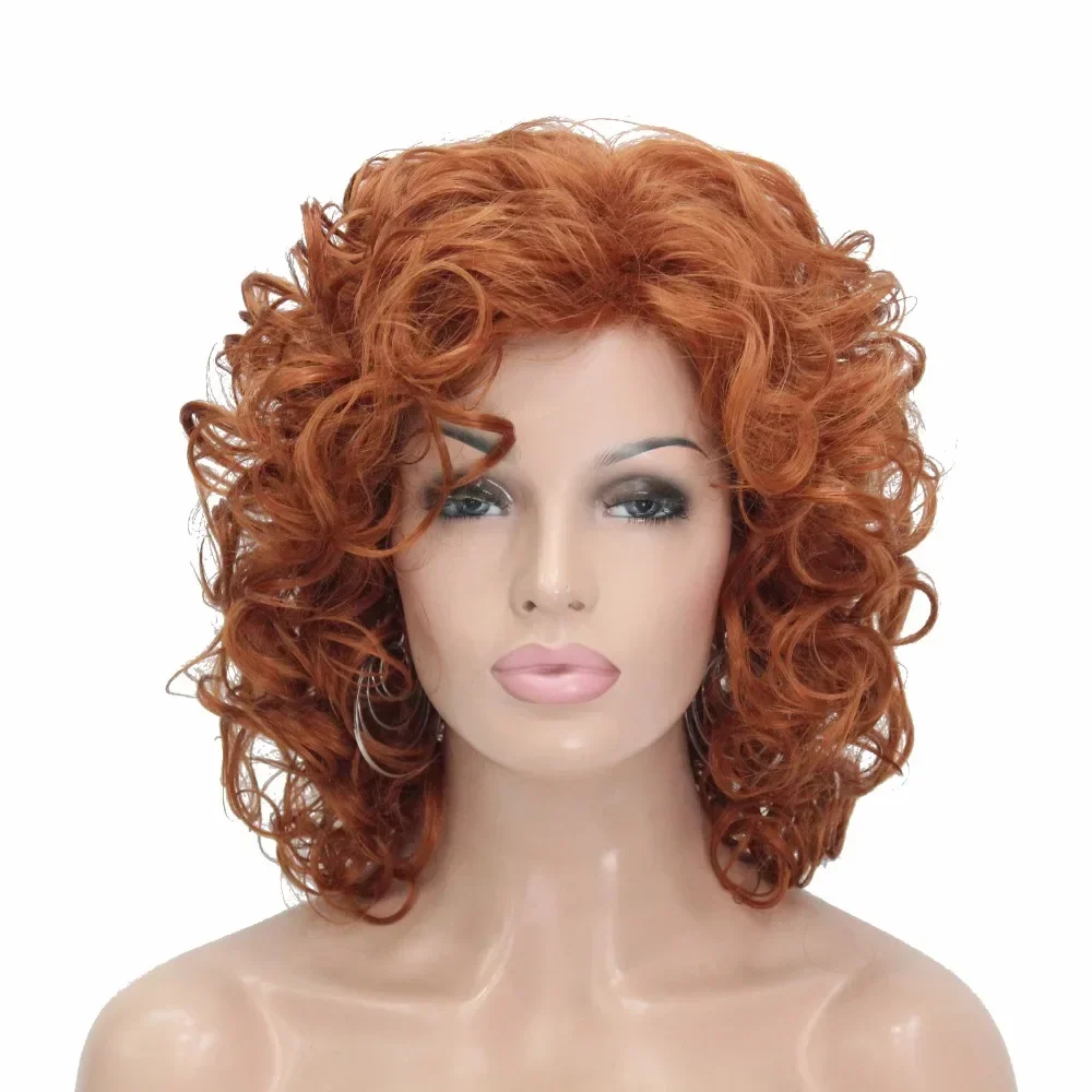 StrongBeauty Women's wig Black/Dark brown Medium Curly Hair