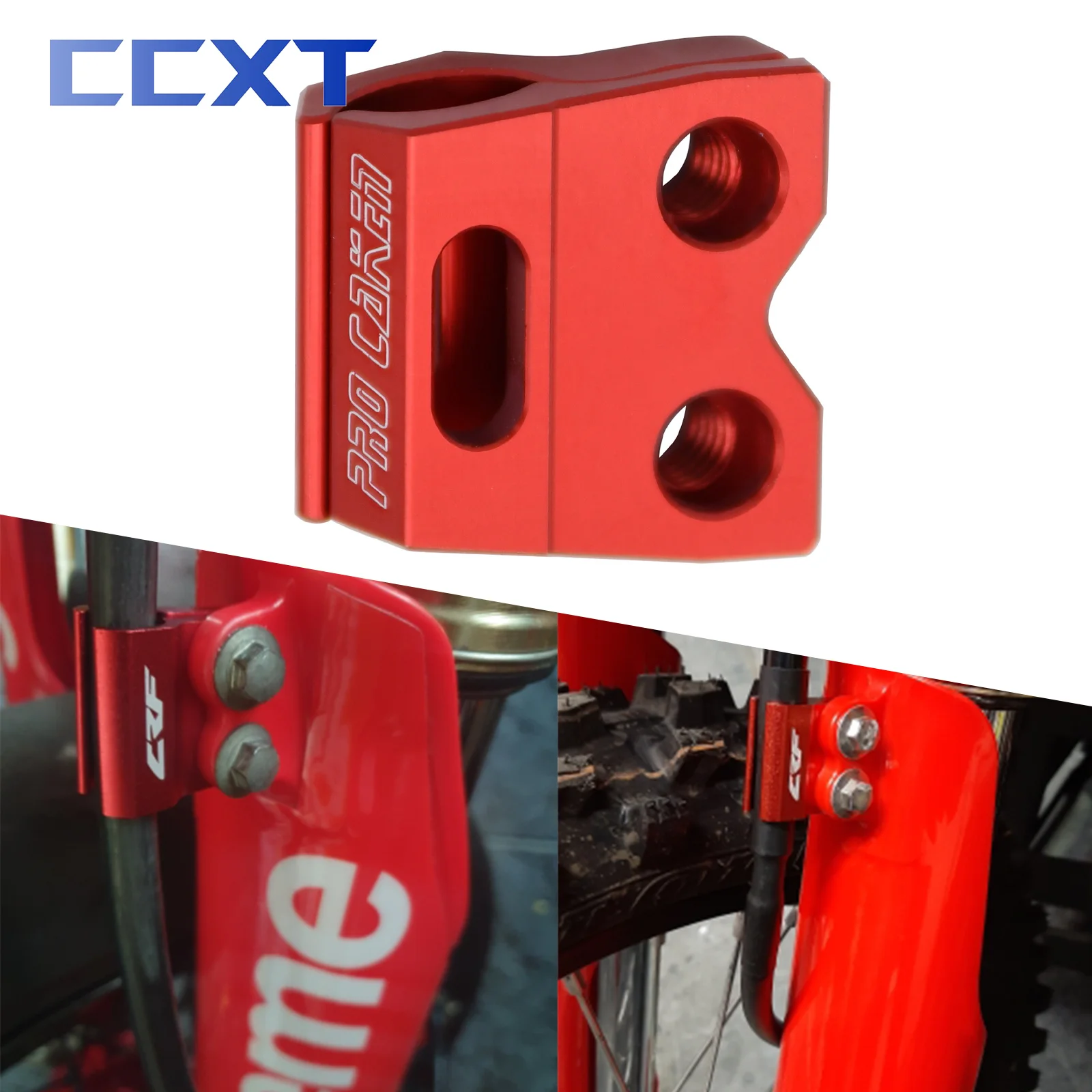 Motorcycle Front Brake Hose Clamp Holder Clamping Lines For Honda CRF