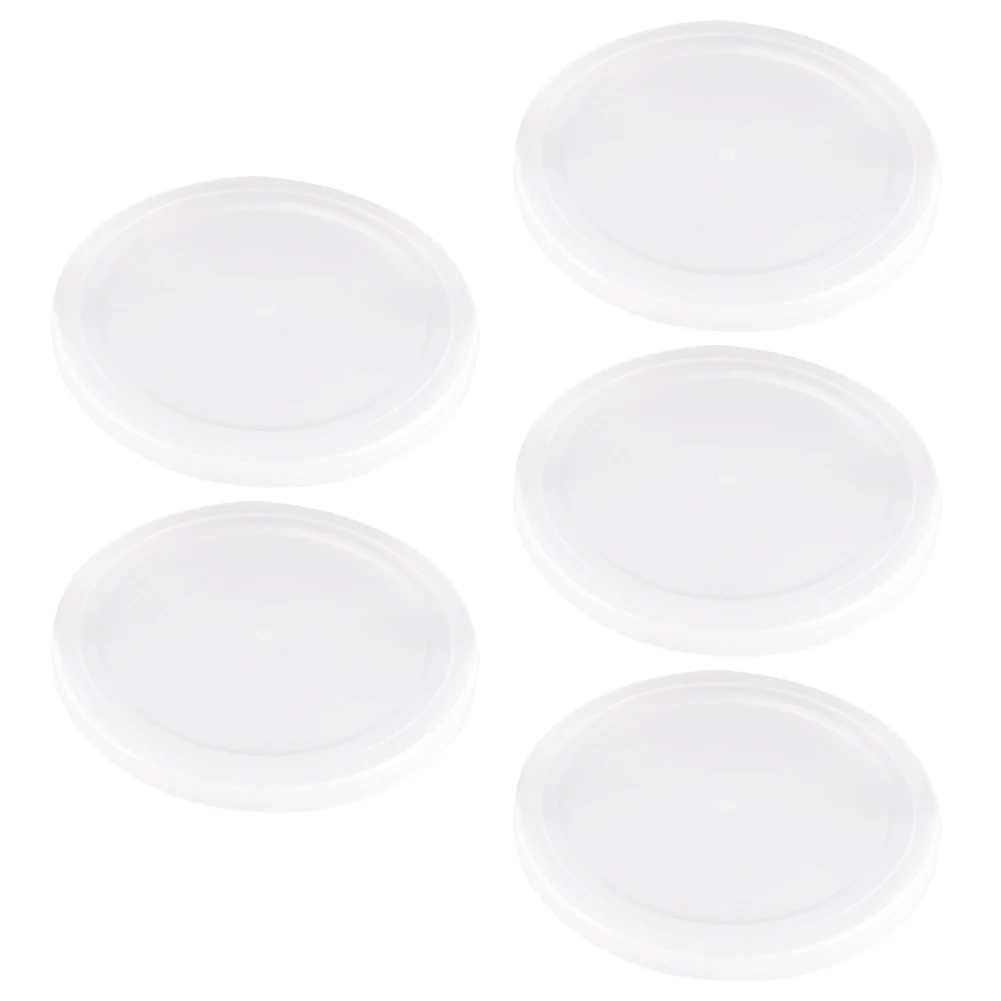 Food Cover Fresh Keeping Cover Preservation Cover 5Pcs Portable Dog Cat Canned Lid Reusable Plastic Food Storage Keep Fresh Tin Cover Cans Household Pet Supplies