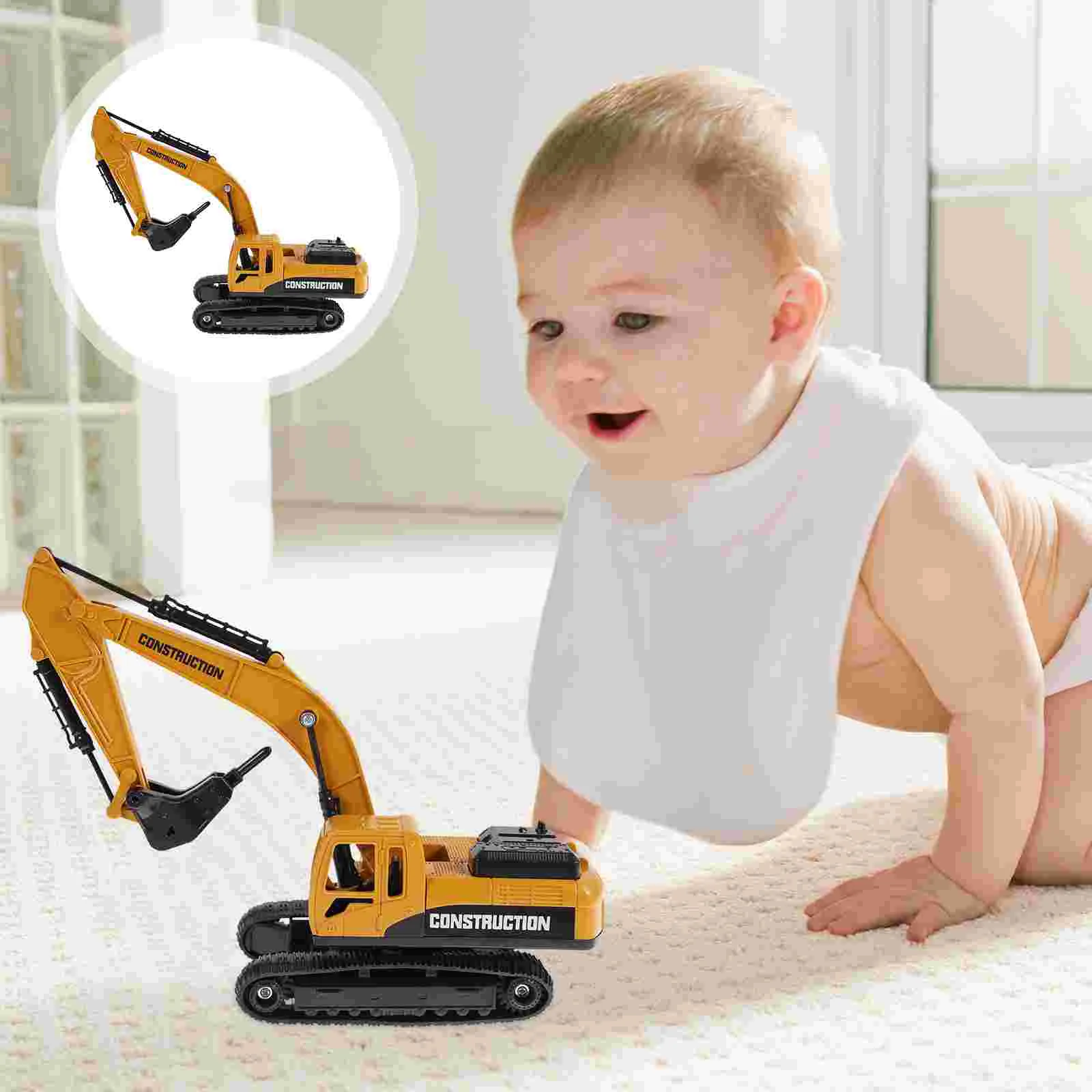 Excavator Cognitive Toy Plastic Toddlers Toys Model Educational Plaything Interesting Inertia Imitation Boys