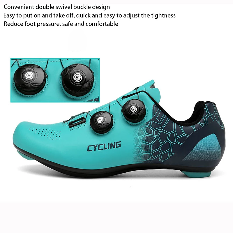 LiXingMing Cycling Shoes Mtb Men Blue Hot Self-locking Anti-slip Speed Route Splint Road Bike Shoes Women Outdoor Racing Sneaker 4