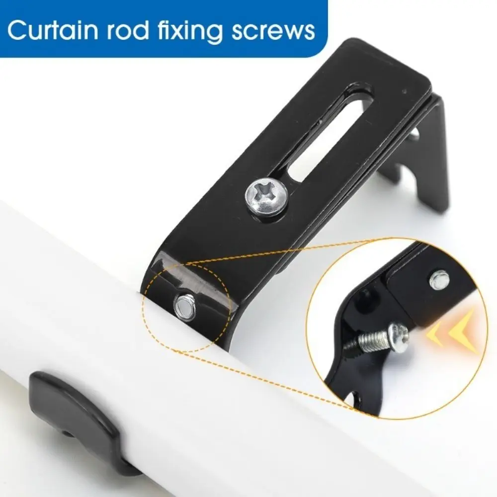 Single Curtain Rod Brackets 1-3pcs for Drapery Rod Aluminum Alloy Heavy Duty Curtain Holders curtain rod