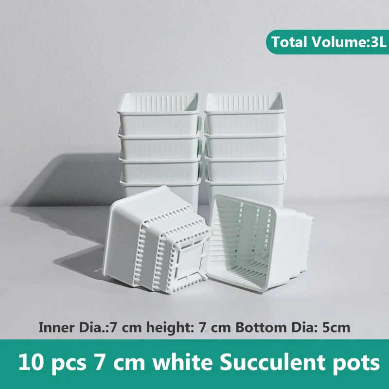 10 pcs 7 cm white