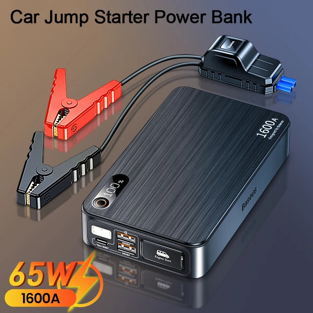 Neue 16000mAh 1600A Auto Starthilfe Power Bank 12V Ausgangs Gerät  Leistungsstarke Tragbare Ladegerät PD 65W Auto