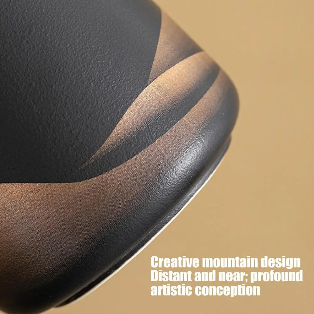 Tea Cup With Infuser And Lid 360ml Tea Steeper Cup Matte Ceramic Hand-Painted Black Glaze Filter Tea Kettle For Men Women Tea