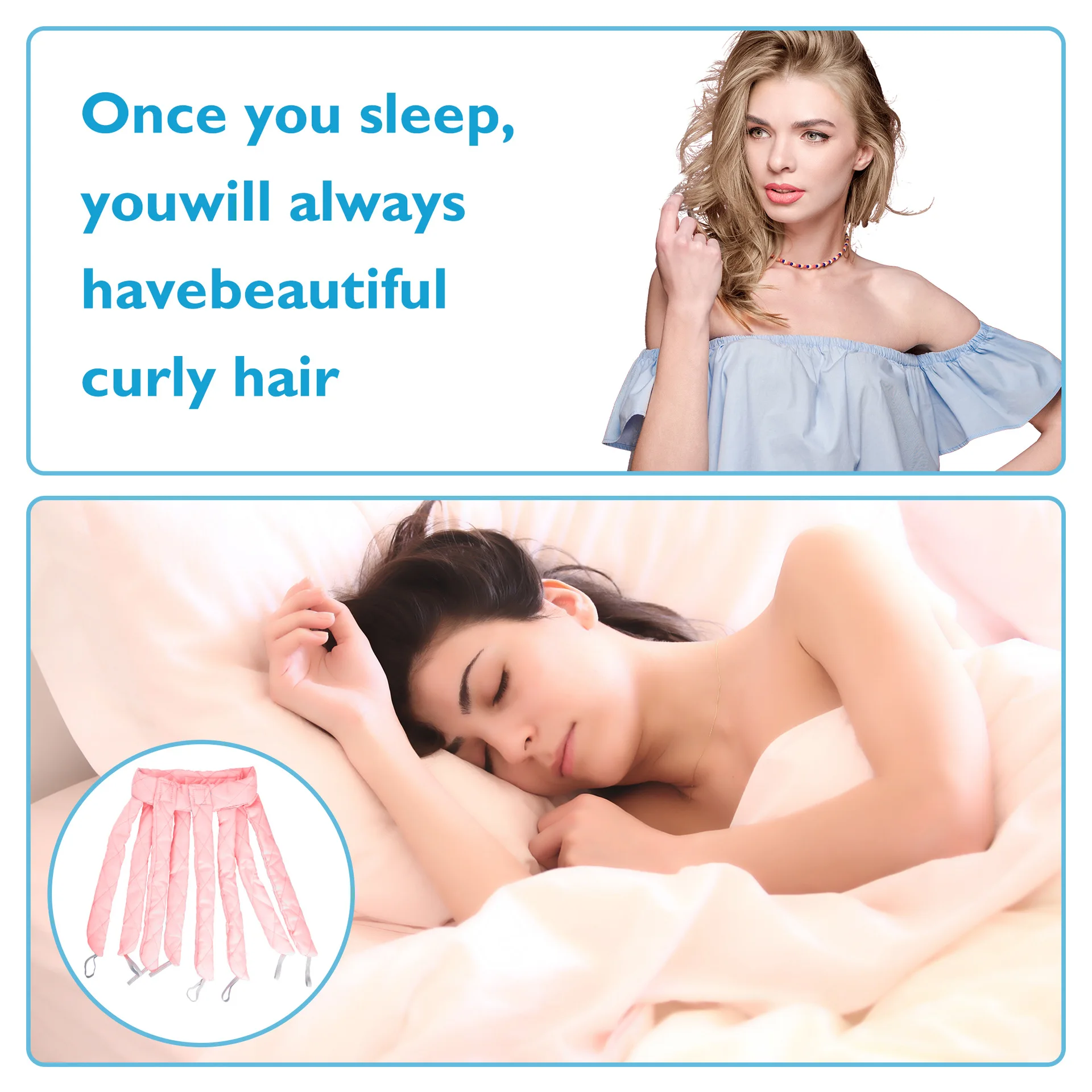 Heatless Curling Rod Headband Octocurl Hair Curler No Heat Soft Foam Rollers Lazy Hair Curler Wave Formers Sleeping Styling Tool