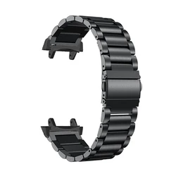 Stainless Steel Watchband - Enhanced Metal Strap Bracelet - Amazfit T - Rex 3 (Black)