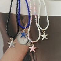 Spring Summer Necklace for Women Girl Cute Romantic Starfish Short Neck Jewelry Party Wedding Necklace Wholesale - Image 3