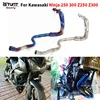 Slip On for Kawasaki Ninja 250 Ninja 300 Z250 Z300 2008-2017 Years Motorcycle Exhaust Modified Escape Front Middle Link Pipe