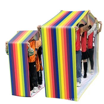 Giochi all'aperto per la costruzione di squadre Gara di relè per bambini Tappetino per bambini Tappetino da corsa Sport e intrattenimento per bambini Giocattoli 1