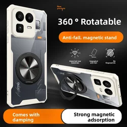 Magnetic Heat Dissipation Hard Silicone Protective Phone Case - Realme Neo 8 (White)
