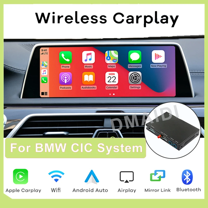 

Module Box Decoder For BMW E60 E70 E71 E84 F01 F02 F07 F10 F11 F25 F26 F30 CIC System Wireless Carplay MMI Android Auto