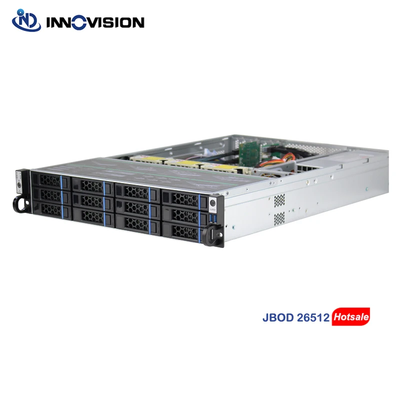 고밀도 2U 12베이 JBOD 인클로저 12GB 확장 백플레인 SFF8643 TO ..