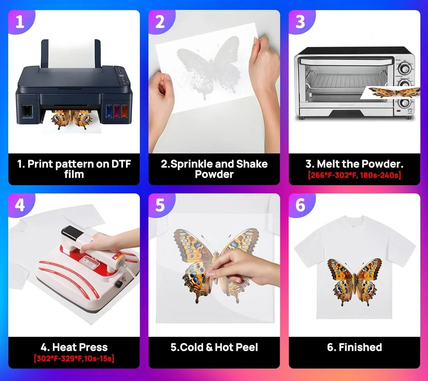 직접 전사 필름 인쇄용 A3 DTF 전사 필름 용지 100매 양면 무광택