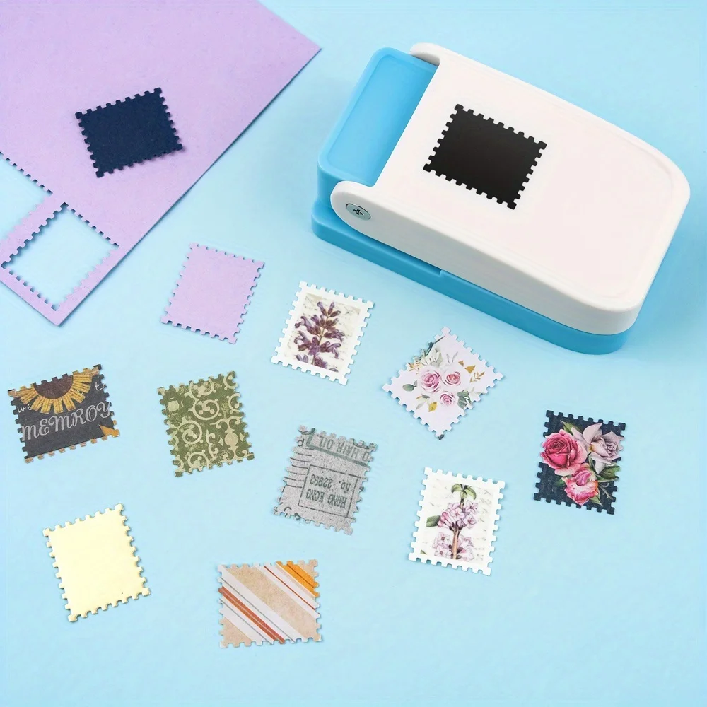 1x0.8인치/2.5x2.1센티미터 직사각형 스탬프 펀치; 레버형 기계, 종이 예술 스크랩북 펀칭기에 적합