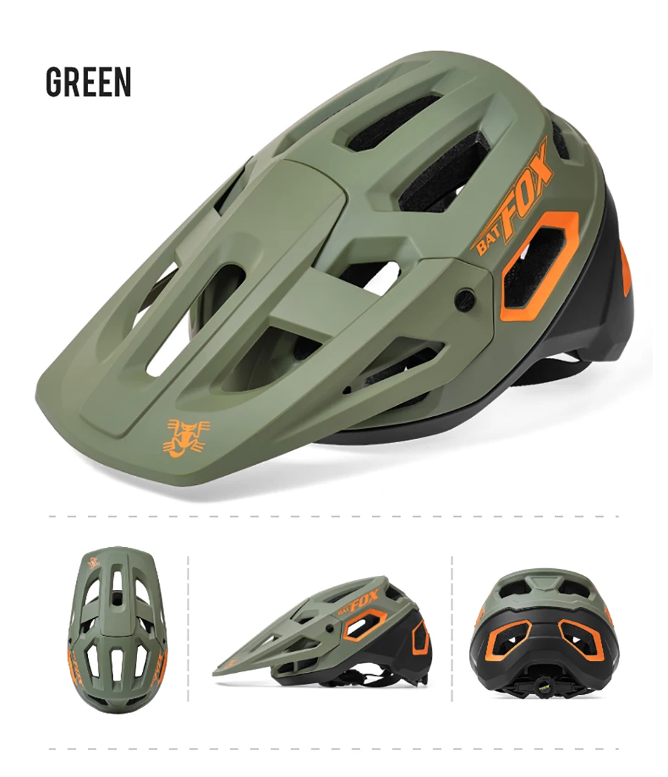 BATFOX New Ultralight Cycling Helmet MTB Men Women Bicycle Helmets capacete ciclismo Mountain casco bicicleta mtb Bike Helmet CE