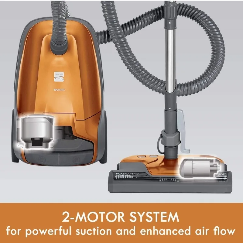 Kenmore 81214 200 Series Bagged Canister Vacuum Cleaning Tools, Orange 6