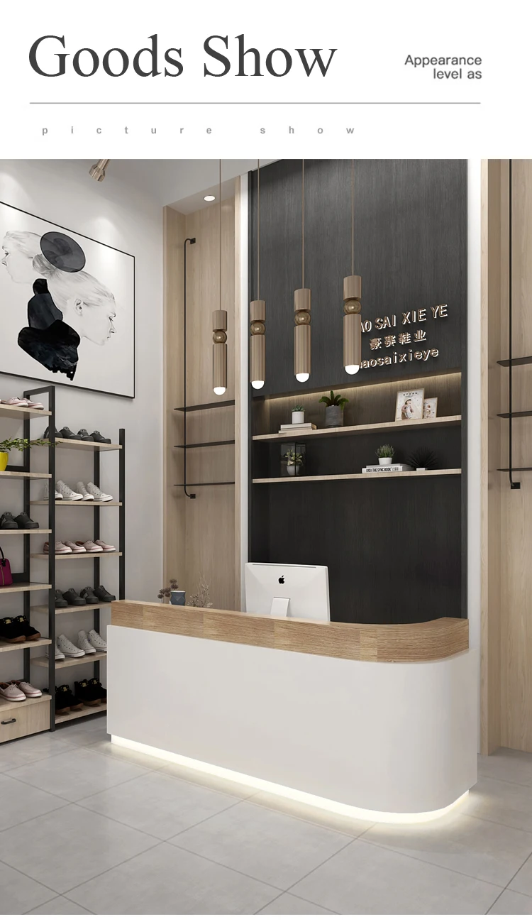 Description Picture 6 of itemInformation Reception Desks European Hospital Shop Mobile Cashier Table Luxury Office Silla De Escritorio Beauty Salon Furniture