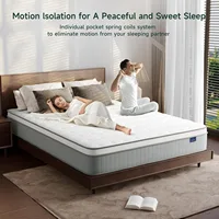 Vesgantti 10 Inch Innerspring Hybrid Mattress, Pressure Relief Mattress in a Box with Breathable Memory Foam, Medium Firm 2