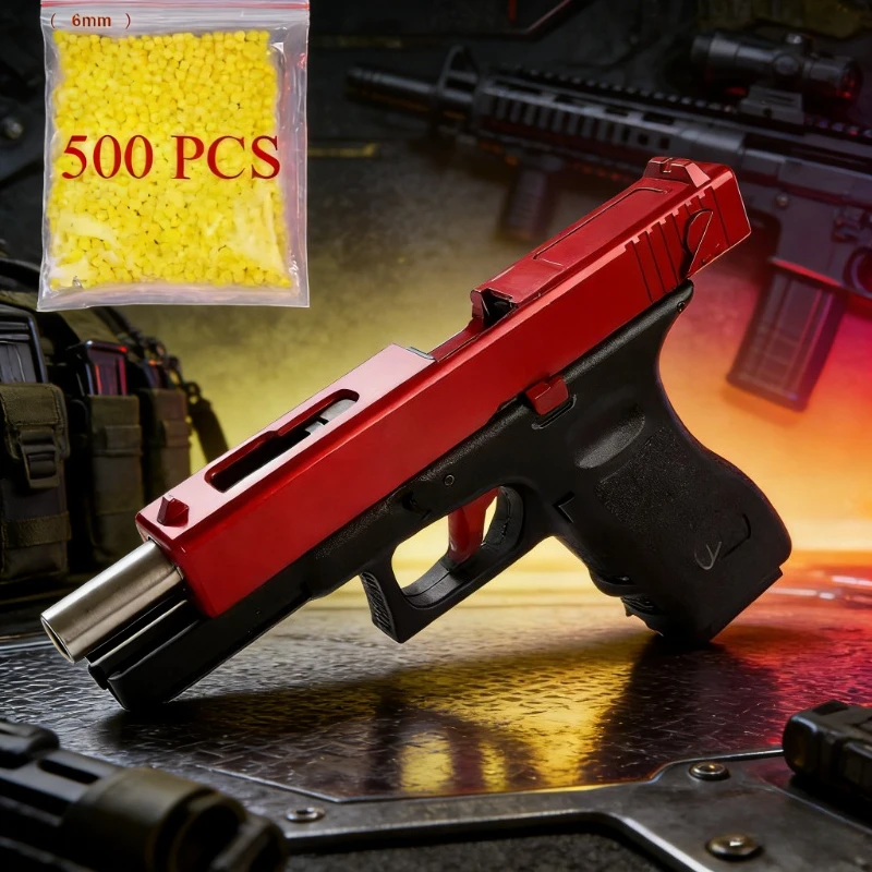 고품질 수동 G17 하부 탄창 소프트 총알 장난감 레이저 야외 CS 게임 어린이..