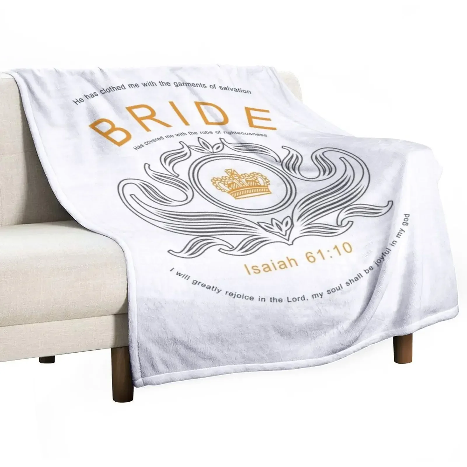 

Bride of Christ Throw Blanket Plaid warm winter blankets and throws Blankets
