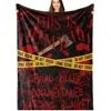 Serial Killer Gift,Serial Killer Blanket,This Is My Serial Killer Documentaries Watching Throw Blanket,Gift for True Crime Lover 1