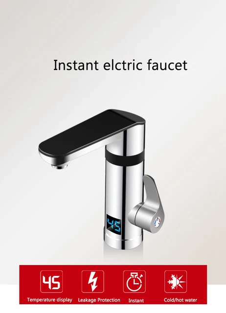 3000W Kitchen Instant Electric Water Heater Faucet Tankless