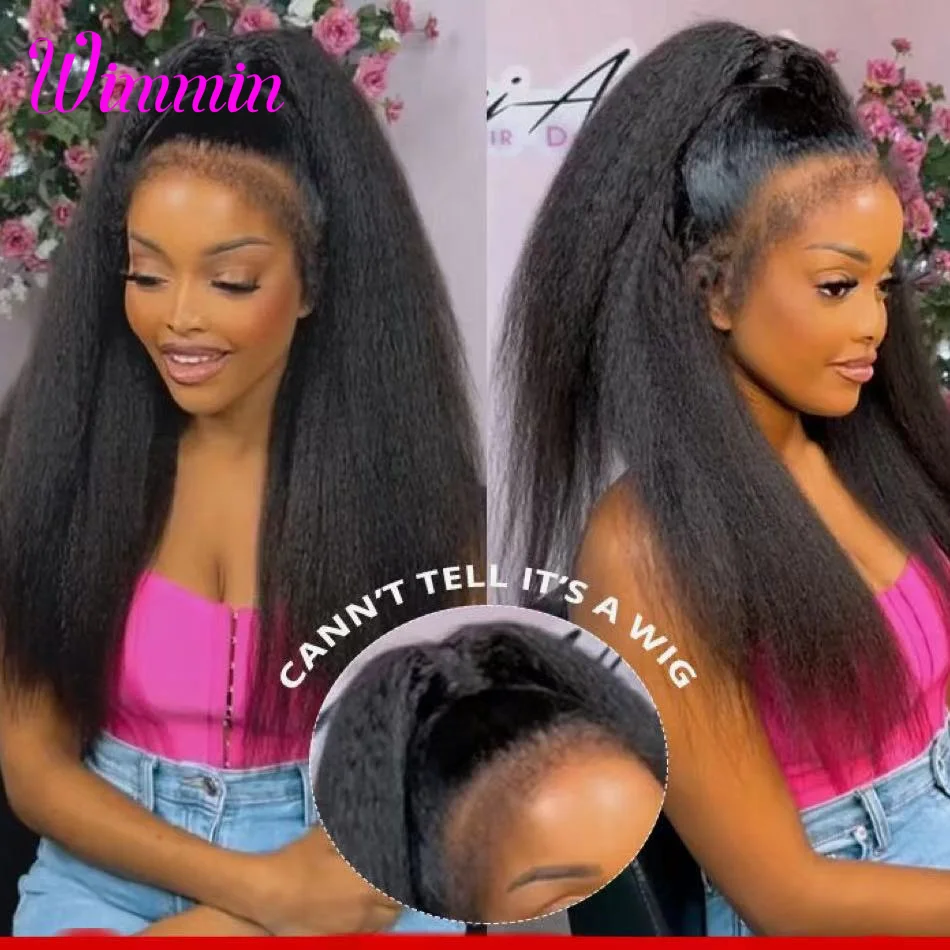 

Парик 4c Hairline с кудрявыми краями, 13x 4/13x6, курчавые, прямые, HD, на сетке, передние, человеческие волосы, парики 180% с кудрявыми детскими волосами, без клея