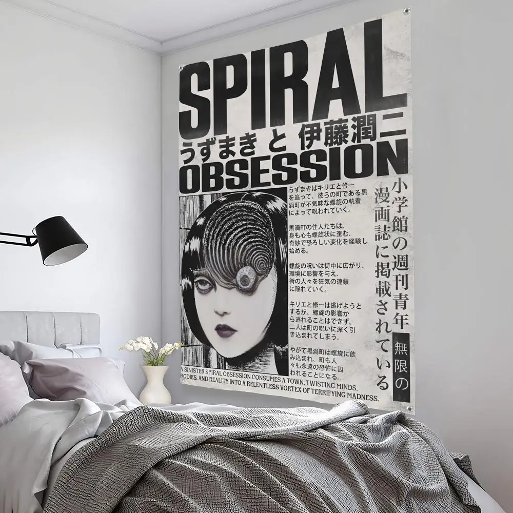 Retro Cool Girl Tapestry Art Decor for Bedroom, Living Room, Bar, and Outdoor Spaces