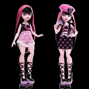 Conjunto de bonecas e moda Monster High, Draculaura com armário de