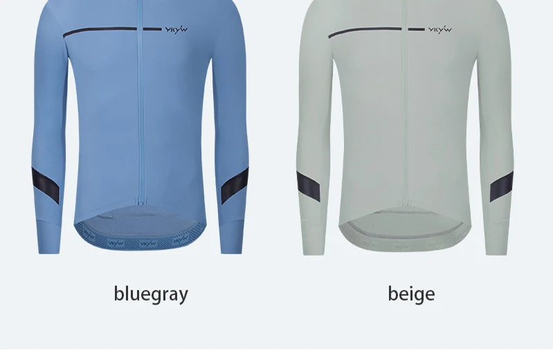 YKYWBIKE Herren Winter-Radtrikot, warm, Rennrad, dünn, weich, Fleece-Jacke, atmungsaktiv, MTB, Fahrradbekleidung, Fahrradtrikot – Detail 15