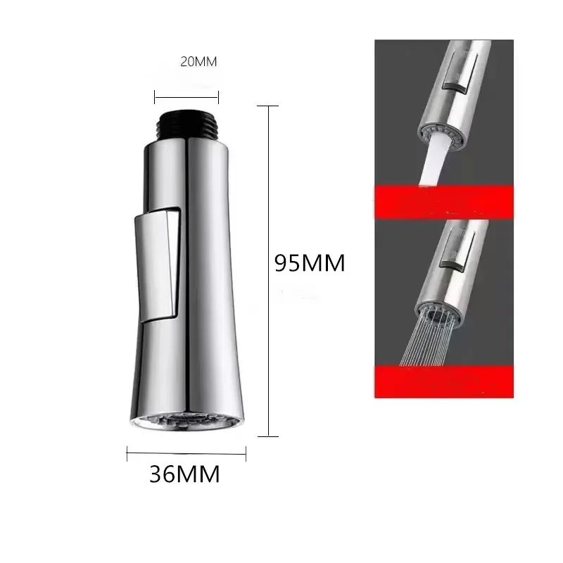 Kitchen Tap Pull Out Shower Head Water Sprayer Aerator image 2