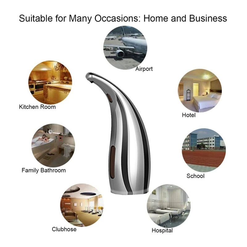 

Automatic Sensor Soap Dispenser Touchless Liquid Handsoap Dispenser With Infrared Motion Sensor 300Ml/11Oz