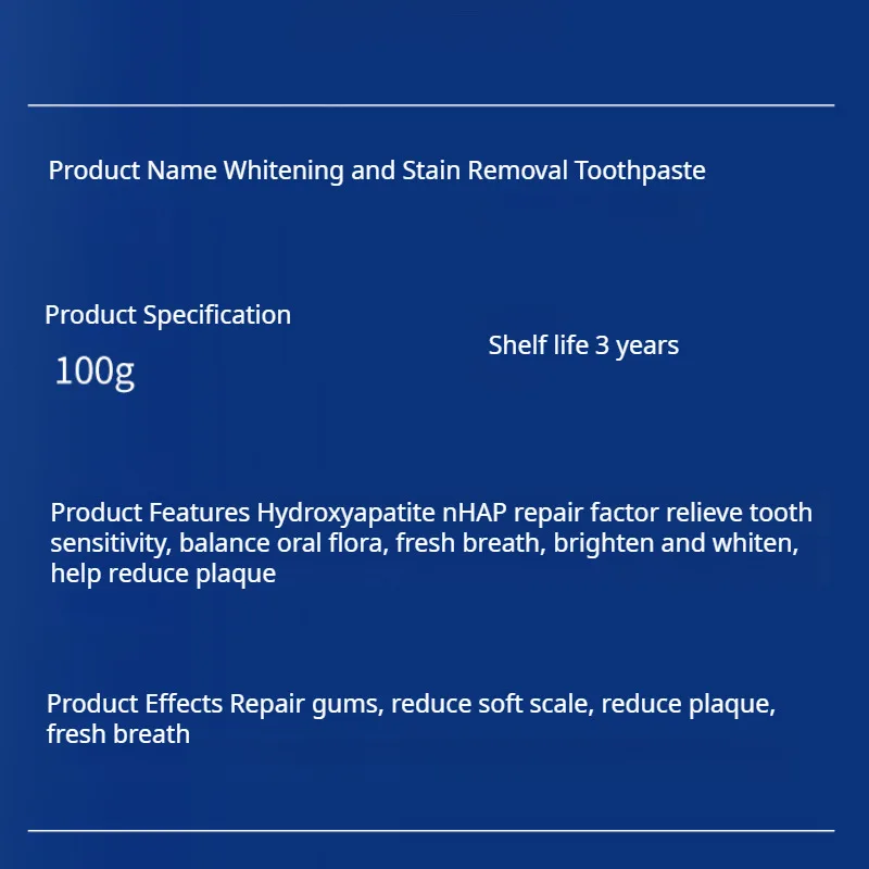 Teeth Whitening Product Oral Care for Tooth Repair