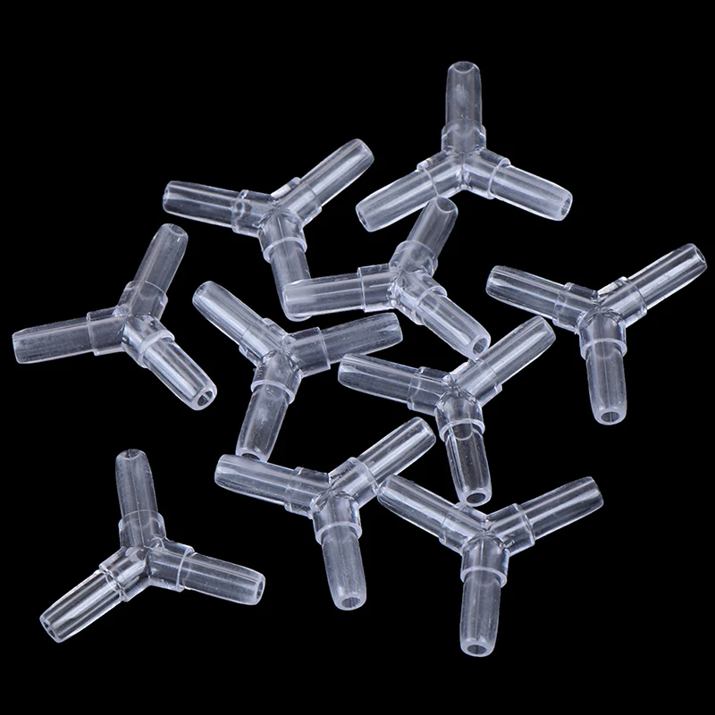 Aquarium Airline Tubing Connectors Fish Tank Transparent Air Tube Adapters 4CM Inner Diameter Air Line Hose 10Pcs/Lot aquarium accessories aquarium tubing connectors