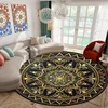 Morocco Retro Carpets for Living Room Sofa Home Decor Round Rug Large Area Cloakroom Lounge Rugs Washable Bedroom Floor Mat 4