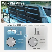 8 PCS Patio Furniture Set，Fire Pit Table,Metal Outdoor，1 x 3-Seat Bench Sofa,2 x Swivel Sofa Chairs,2 x Leg Chair & 2 x Ottoman 2