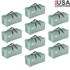 Heavy Duty Extra Large Moving Bags 10 Pack with Backpack Straps Foldable Storage Totes Ideal Camping and Organizing 1